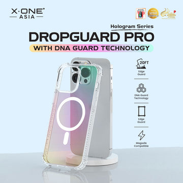 X.One® Dropguard Pro Hologram with EnduraClear (Magsafe Edition) Impact Protection Case for iPhone 15/14 series