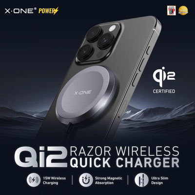 X.One® Qi2 Razor Magnetic Wireless Charger — Main Graphic