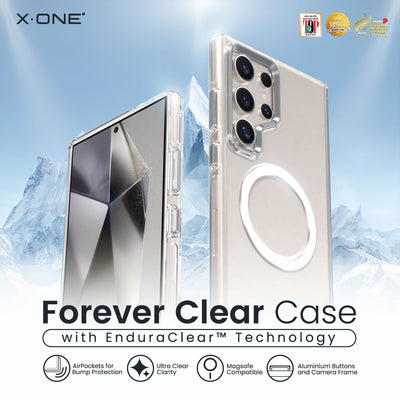 X.One® Forever Clear Case for Samsung Galaxy S24 Series — Main Graphic