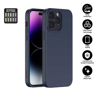 X.One® Shock Dominator Pastel Case for iPhone 14 Pro Max — Navy