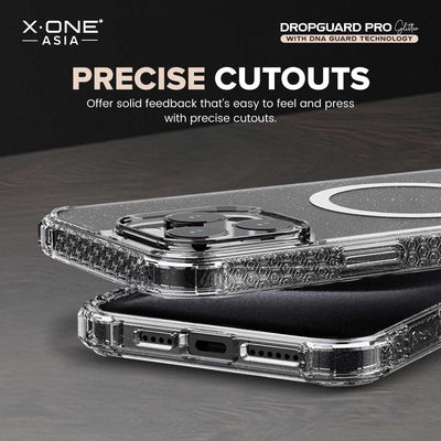 X.One® Dropguard Pro Glitter MagSafe Case for iPhone 15 Series — Precise Cutouts