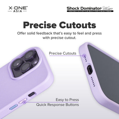 X.One® Shock Dominator Pastel Case for iPhone 14 Series — Precise Cutouts