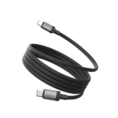X.One® ReFlex Recoil 60W Self-Retracting USB-C Cable