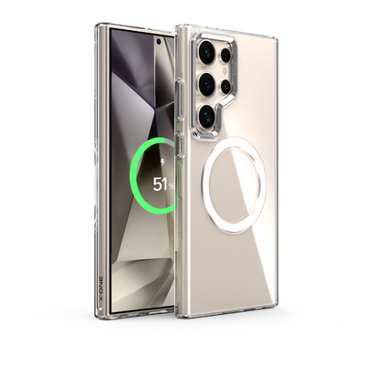 X.One® Forever Clear Case for Samsung Galaxy S24 Ultra — Titanium Grey