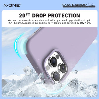 X.One® Shock Dominator MagSafe Case — Leather Matte Back View