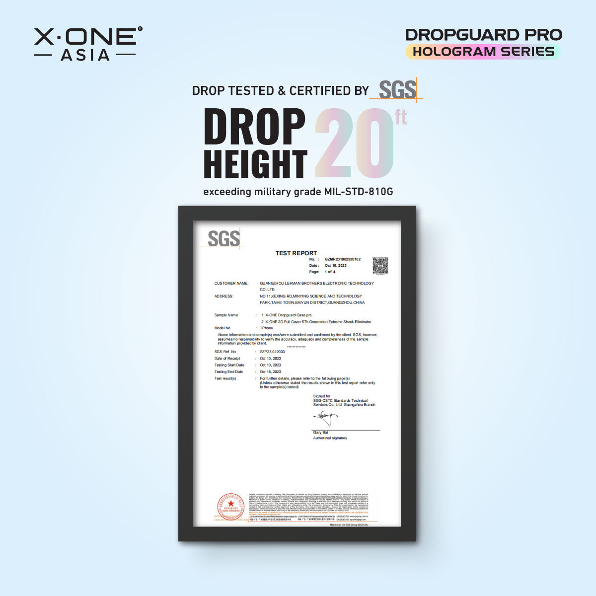 X.One® Dropguard Pro Hologram with EnduraClear (Magsafe Edition) Impact Protection Case for iPhone 15/14 series