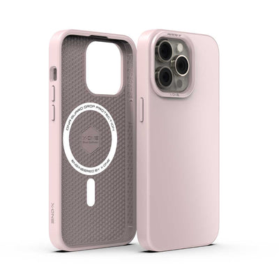 X.One® Shock Dominator MagSafe Case for iPhone 15 Pro Max — Sakura Pink