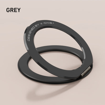X.One® MagFlix Gripstand Magnetic Phone Ring Stand — Grey