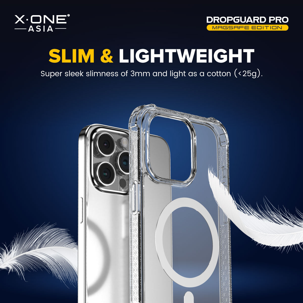 X.One® Dropguard Pro with EnduraClear (Magsafe Edition) Impact Protection Case for iPhone 15 Series