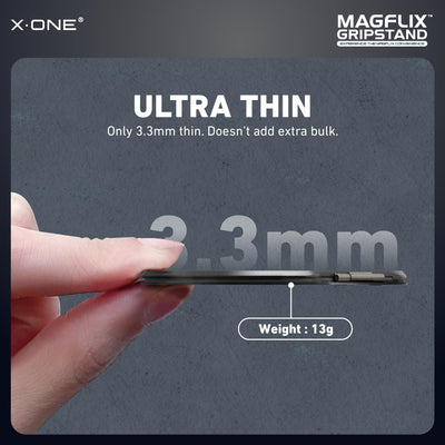 X.One® MagFlix Gripstand Magnetic Phone Ring Stand — Ultra Thin