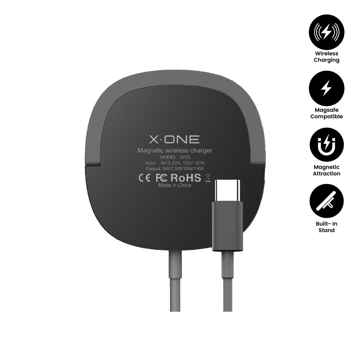 X.One® 15W Magnetic Wireless Charger