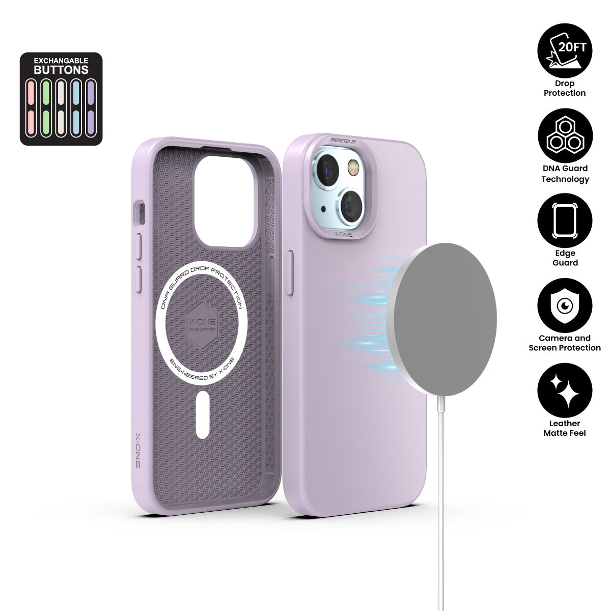 X.One® Shock Dominator Pastel Series (Magsafe Edition) Impact Protection Case for iPhone 15 Series