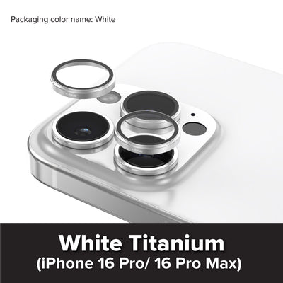 X.One® Camera Armor Pro for iPhone 16 Pro Max — White Titanium