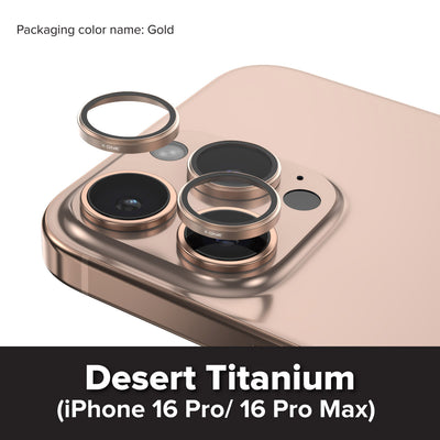 X.One® Camera Armor Pro for iPhone 16 Pro Max — Desert Titanium