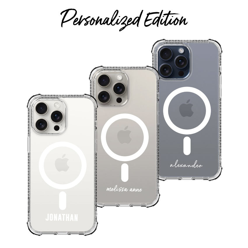 X.One® Dropguard Pro with EnduraClear (Magsafe Edition) for iPhone 15 Series – Personalized Edition