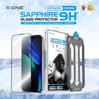 X.One® Sapphire 9H Screen Protector with Installer Kit — Main Graphic