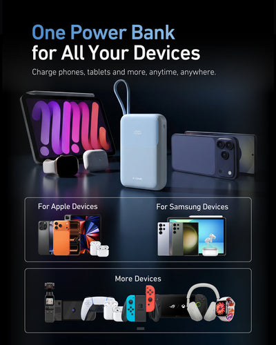 Atom Duo 10000mAh 22.5W Fast Charging Power Bank with 4 Outputs