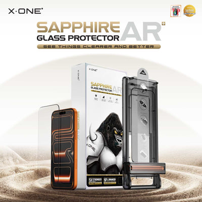 X.One® Sapphire AR+ Clear Glass Screen Protector for iPhone 17 — Hero Shot