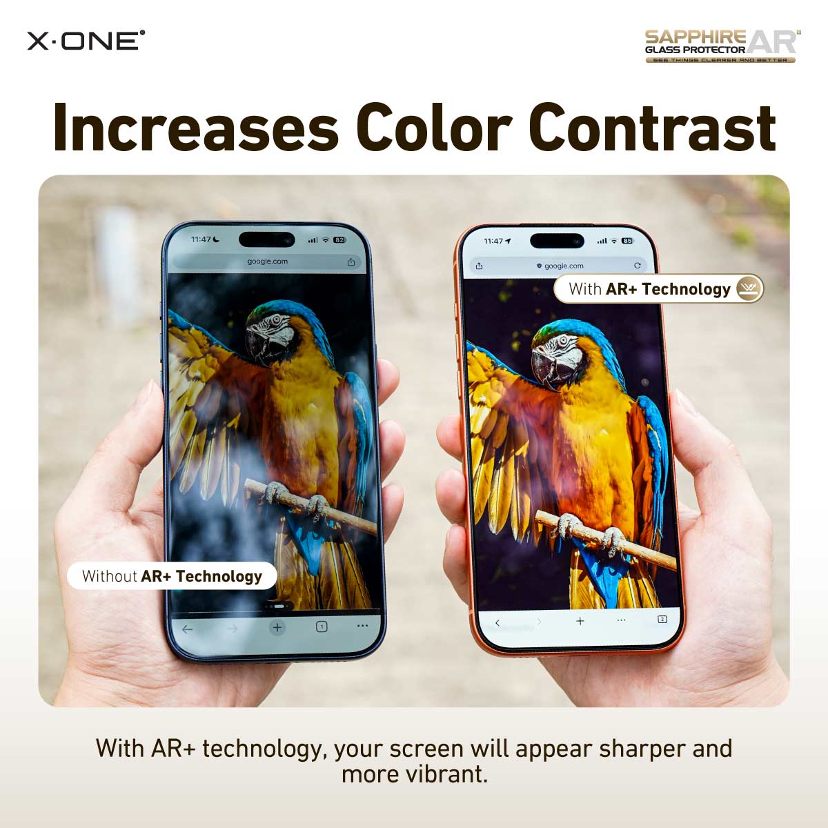 X.One Sapphire AR+ Glass Protector with Installer Kit for iPhone 17 Series