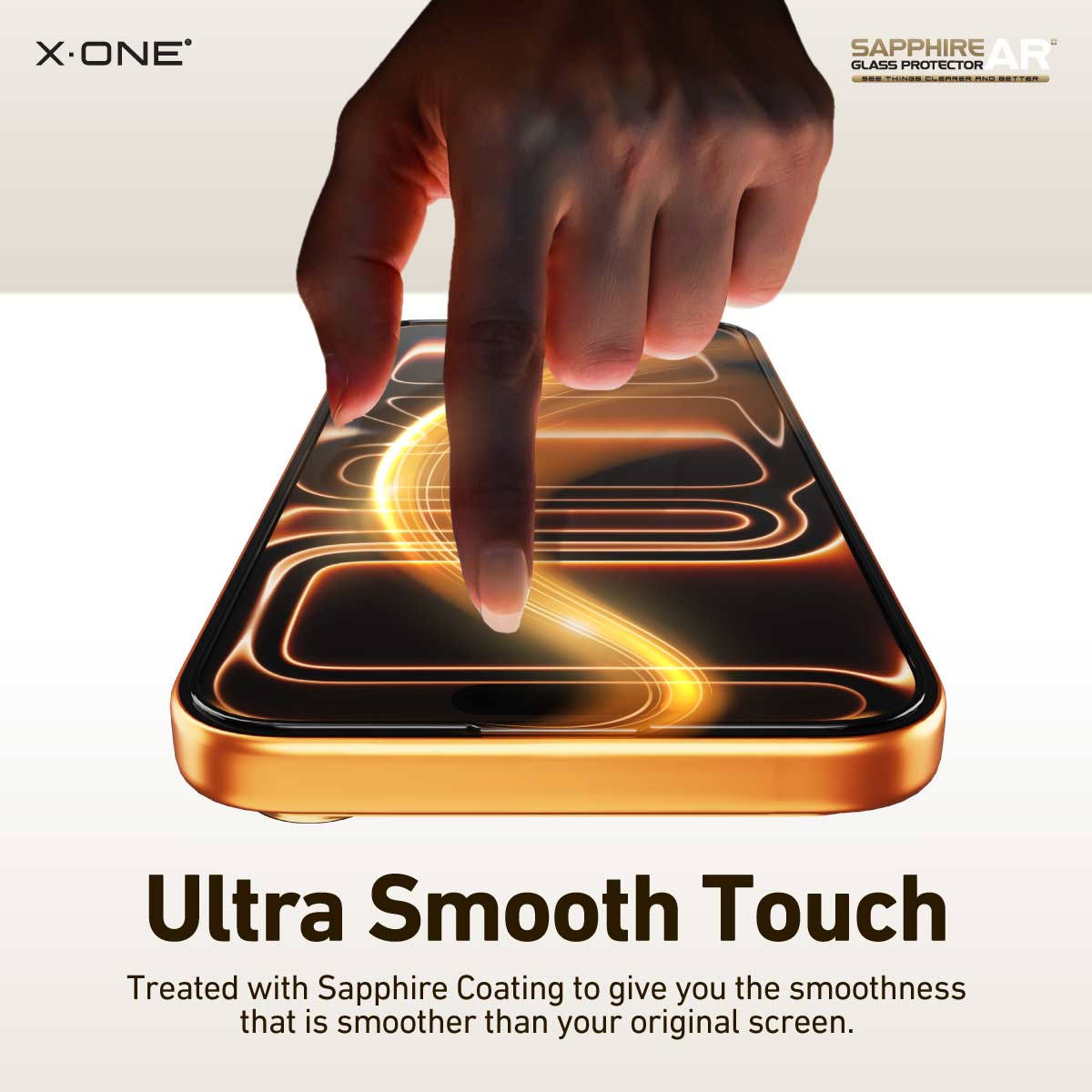 X.One Sapphire AR+ Glass Protector with Installer Kit for iPhone 17 Series